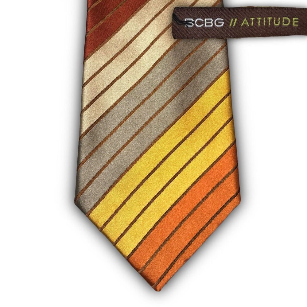 BCBG Max Azria Attitude Striped Silk Tie